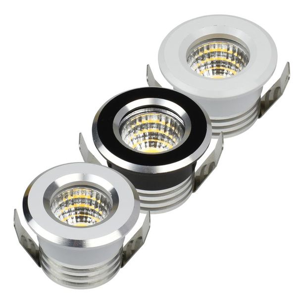 Downlights Wholesale 200pcs mini led spot cobra 3w manchas 220V Luz diminuível para o gabinete de teto Decorações de loft