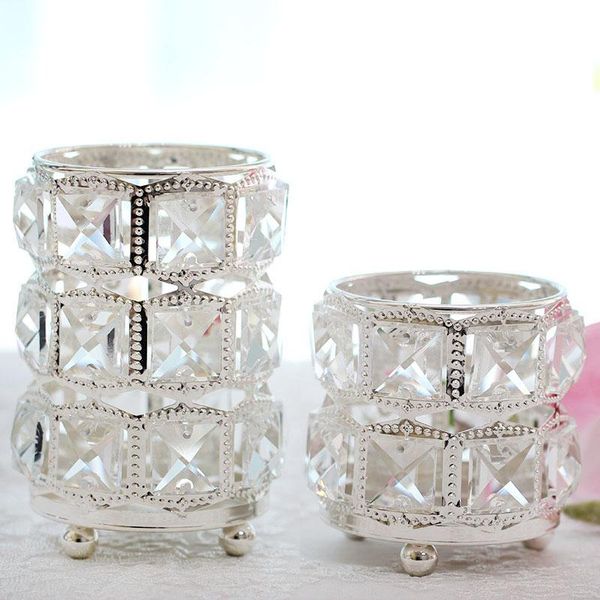 

crystal candle holder silver cup wedding centerpieces bar decoration holders