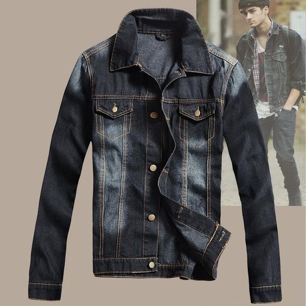 

men's jackets male british vintage style denim outerwear mens casual clothing cotton jeans jacket coat men biker, Black;brown