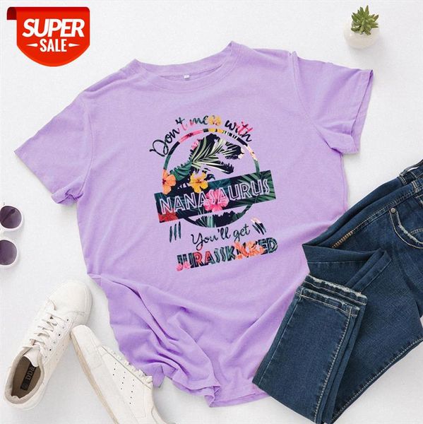 

spot cross-border european and american women's round flower letters loose neck short-sleeved cotton t-shirt women #yg96, White