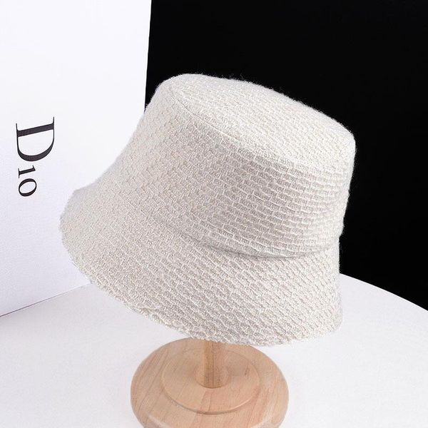 

wide brim hats women's hat, fisherman sunshade bucket japanese and korean fashion autumn winter lattice basin hat, Blue;gray