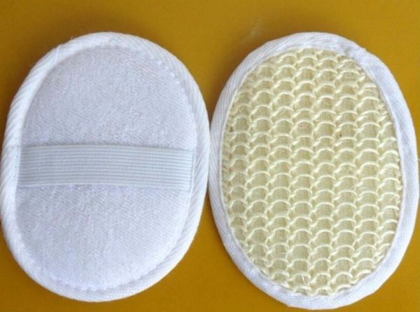 полотенце-тыква губка банные перчатки щетки натуральный сизаль массаж тела для душа сауна хаммам спа скрубберы 100 шт.
