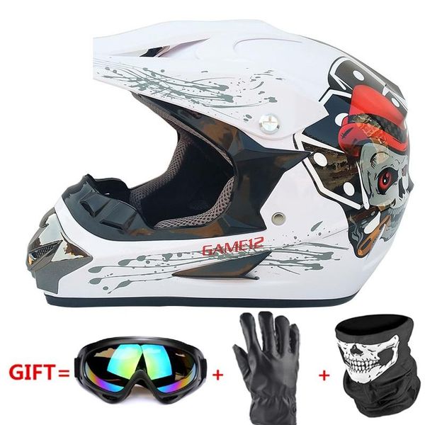 

motorcycle helmet biker full face casco moto off road atv dirt bike downhill capacete glasses motocross helmets