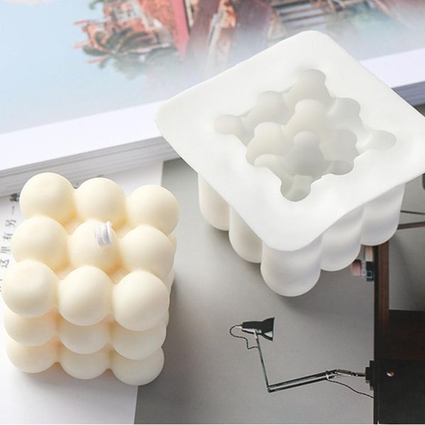 50pcs fai da te candele stampo cera di soia arti e mestieri stampo aromaterapia gesso 3d silicone fatto a mano aroma sapone