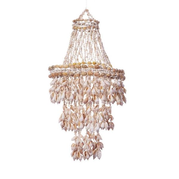 

conch sea shell wind chime for outdoor indoor hanging pendant ornament wall decor home garden decorative objects & figurines