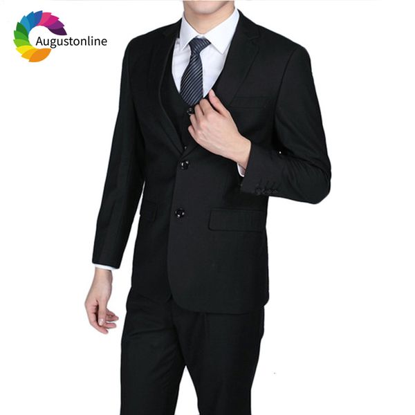 

men's suits & blazers black business men for wedding bridegroom groom custom tuxedo slim fit smart casual man prom blazer jac, White;black