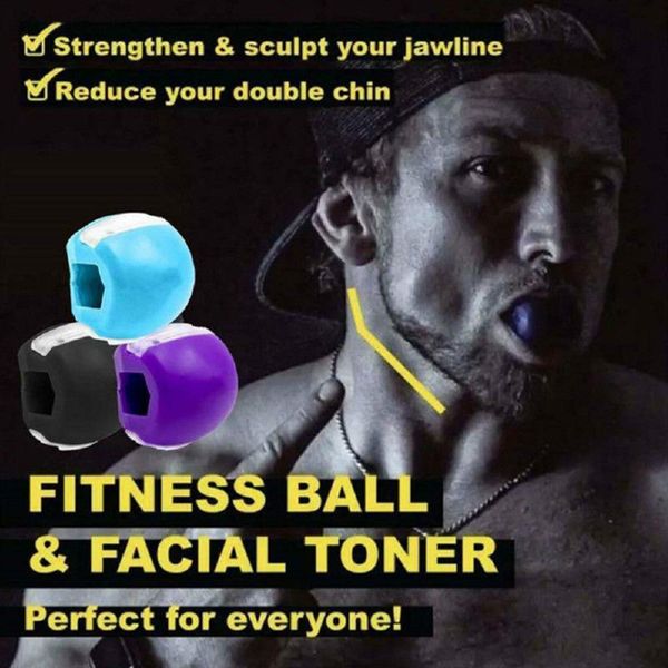 

masseter trainer facial muscle chewer facial neck mandibular exercise ball face-lift silicone lanyard color boxed wh0195