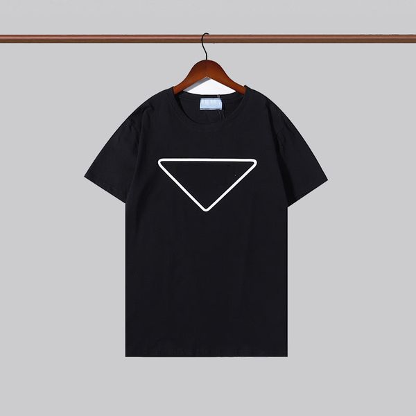 

t shirt men cotton t-shirt round neck double-line spring and summer letters high street brand designer trend short-sleeved men's clothi, White;black