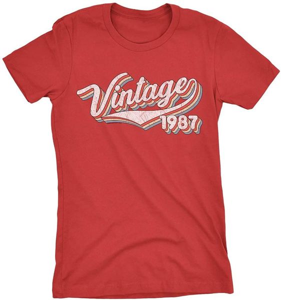 

men's t-shirts 34th birthday gift womens shirt - vintage 1987 retro, White;black