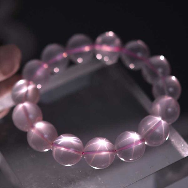 

beaded, strands rose quartz bracelet high quanlity charm bangles for women 8mm 10mm natrual stone beaded bracelets jewelry accessories gift, Black