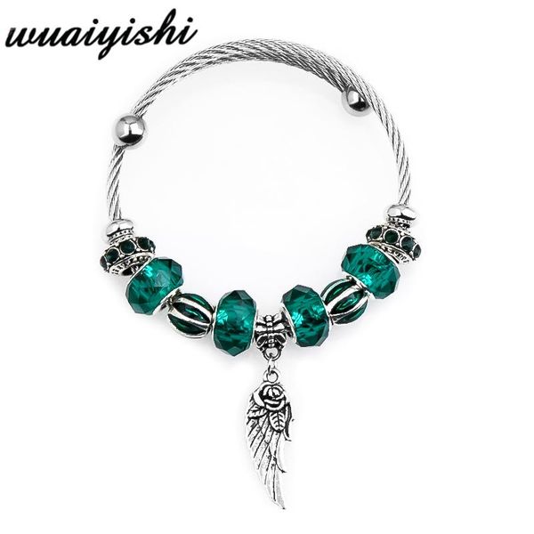 

charm bracelets 2021 latest gift cute adjustable fashion string bracelet & bangles ladies jewelry retro beads trend pendant, Golden;silver