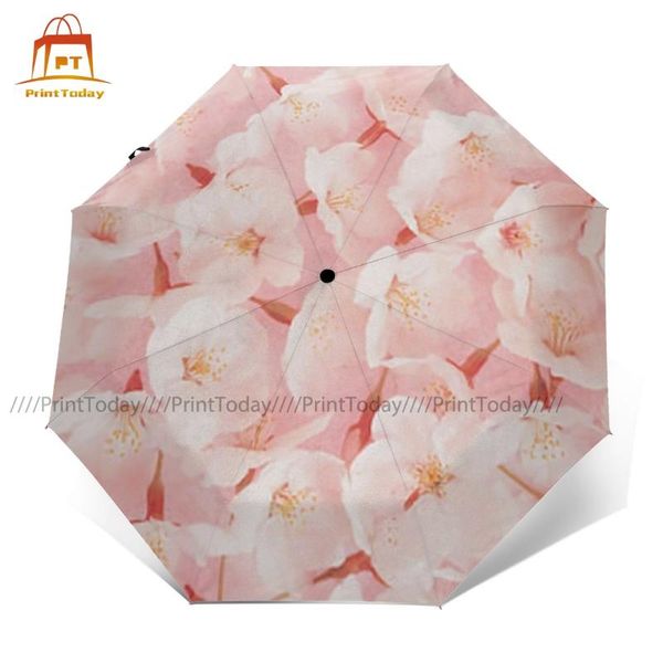 

umbrellas cherry umbrella anti uv car colorful auto print folding
