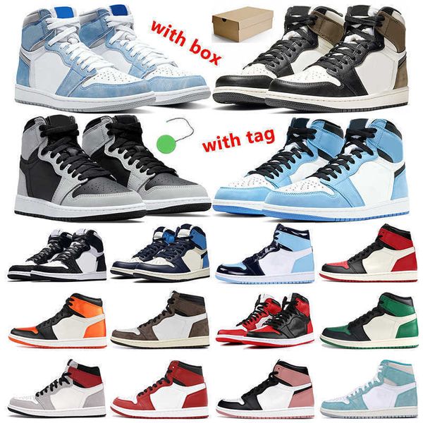 

1 1s basketball shoes men women trainers shoe hyper royal smoke grey dark mocha shadow university blue twist pine green chicago jumpmanv1jtt