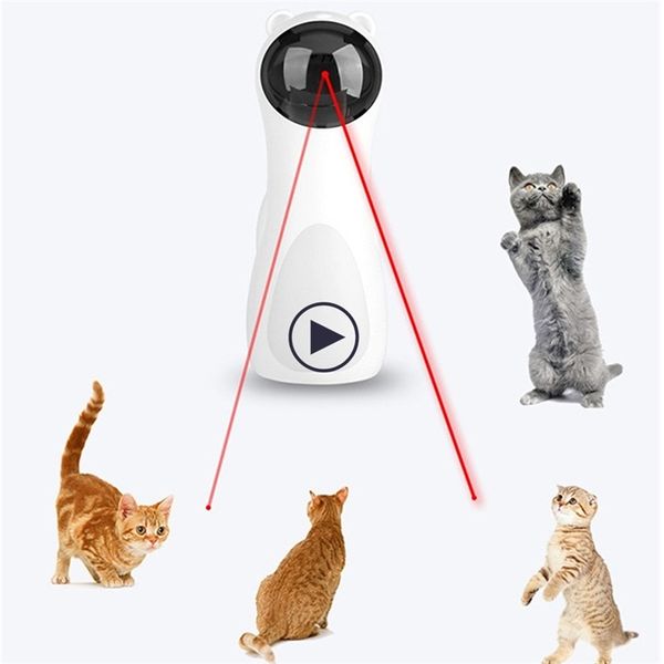 Интерактивная игрушка Cat Lied Laser Смешная автоматическая лазерная кошка автоматически вращающаяся тренажеры для тренировки Развлекательный мультиугольный 2111122