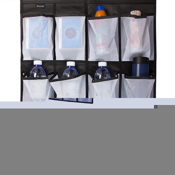 

clothing & wardrobe storage over the door shoe organizer, clear hanging rack, fabric closet organizer bag, 24 large mesh pockets