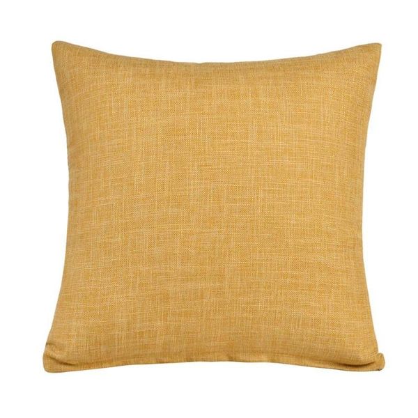 

pillow case linen cotton pillowcase car sofa living room cushion cover solid color office simple decorate
