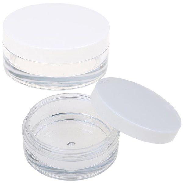 

storage bottles & jars plastic cosmetics jar makeup box nail art pot container clear sample lotion face cream powder