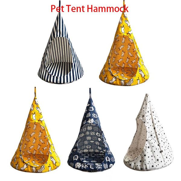 

kennels & pens cat tent hammock hanging bed breathable puppy kitten cone shape sleeping playing comfortable basket drop