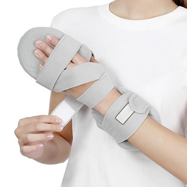 

arthritis pain relief fracture adults wristband carpal tunnel orthopedics hand splint recovery wrist support adjustable brace, Black;red