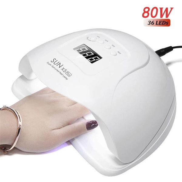 

uv led lamp for nails dryer 80w ice manicure gel nail drying varnish dryers