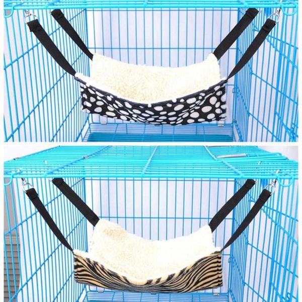 

cat beds & furniture 1 pcs double-sided solid color hammock four season bed with fleece removable cover machine washable