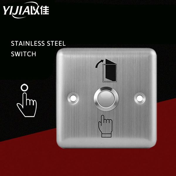 

smart home control the entrance guard switch push button switch,12v wall stainless steel panel 86mm*86mm