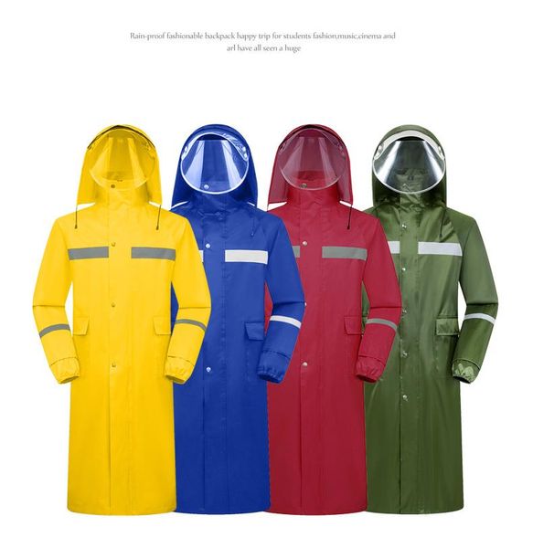 

raincoats double layer thick with face mast waterproof raincoat