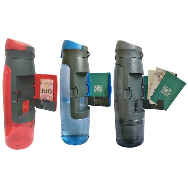 

750ml transparent plastic water cup outdoor cold juice sports with portable non-leak mug bottle