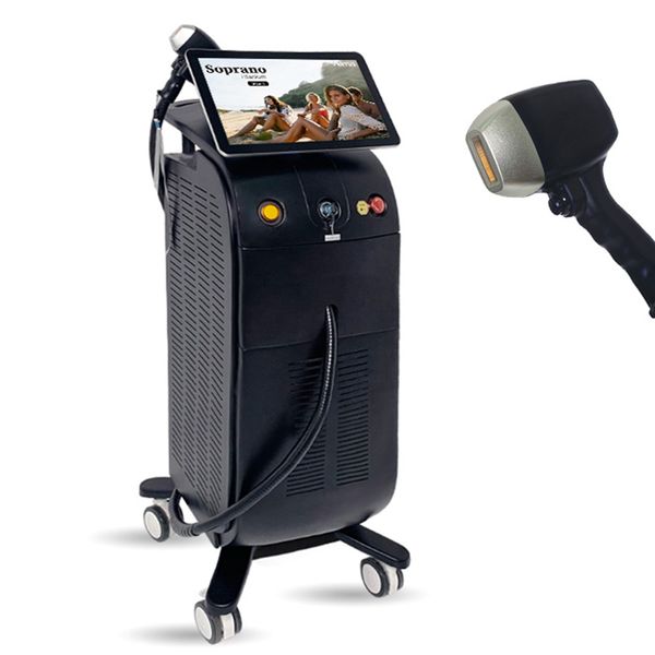 

2022 technology diode laser hair removal machine ice painless for salon, Black