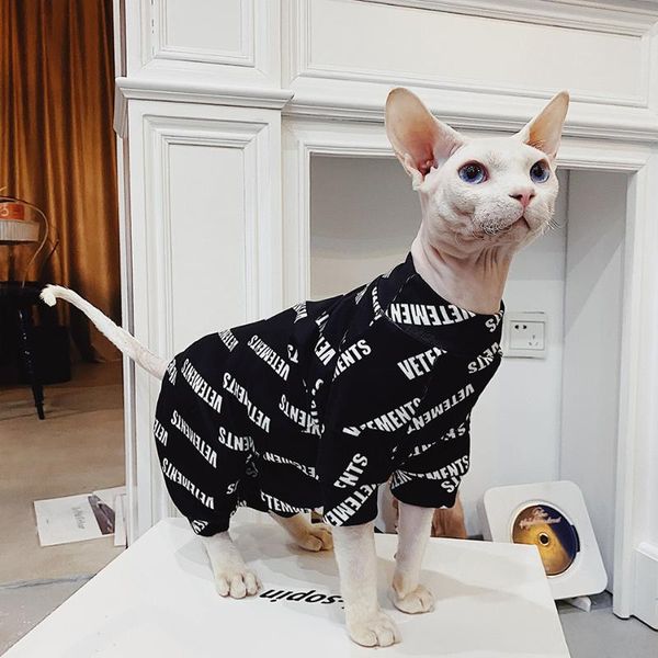 

cat costumes sphinx clothes letter stretch for cats sphynx kitten fashion design coat suit sphinksu clothing character cozy