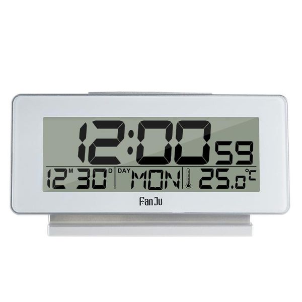 

other clocks & accessories fanju digital alarm clock led time temperature desk electronic calendar snooze backlight table