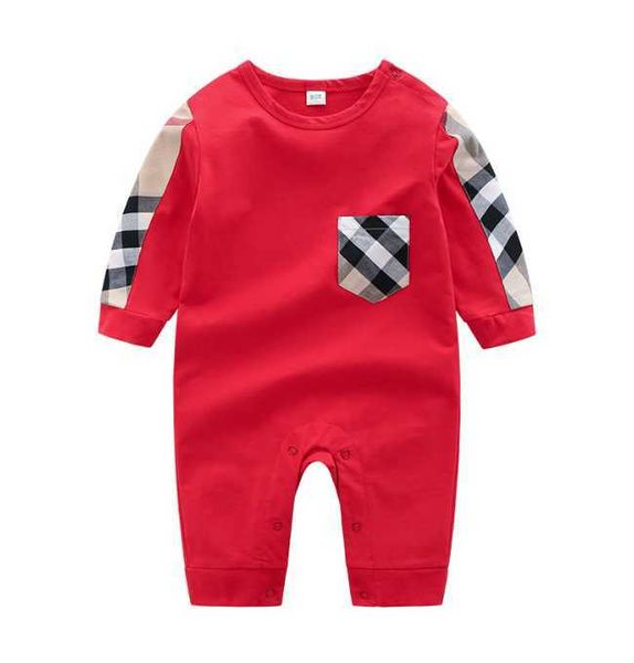 Pagliaccetti per neonati autunnali Vestiti per neonati Nuovi pagliaccetti in cotone Neonate per bambini Designer Tute per neonati adorabili Set di abbigliamento