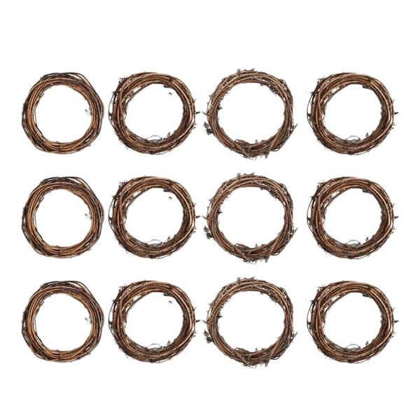 

4 inch twigs wreath bulk diy vine decorations for front door wall hanging natural craft decorative flowers & wreaths
