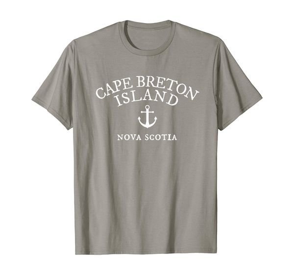 

cape breton island t-shirt, nova scotia nautical theme tee, White;black
