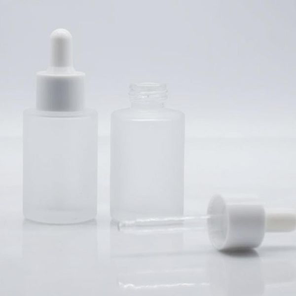 

storage bottles & jars 20/30ml dropper bottle tubes frosted clear glass liquid essential pipette refillable contain