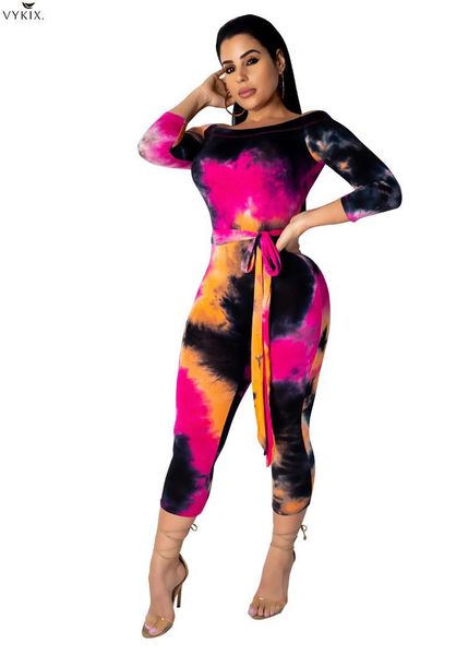 

women's jumpsuits & rompers starry sky print off shoulder party with belt slash neck 3/4 sleeve skinny club women playsuits, Black;white