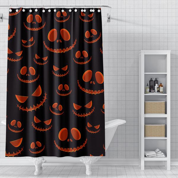 

sharp tooth pattern 3d printed shower curtain waterproof, antifouling, durable and fine workmanship