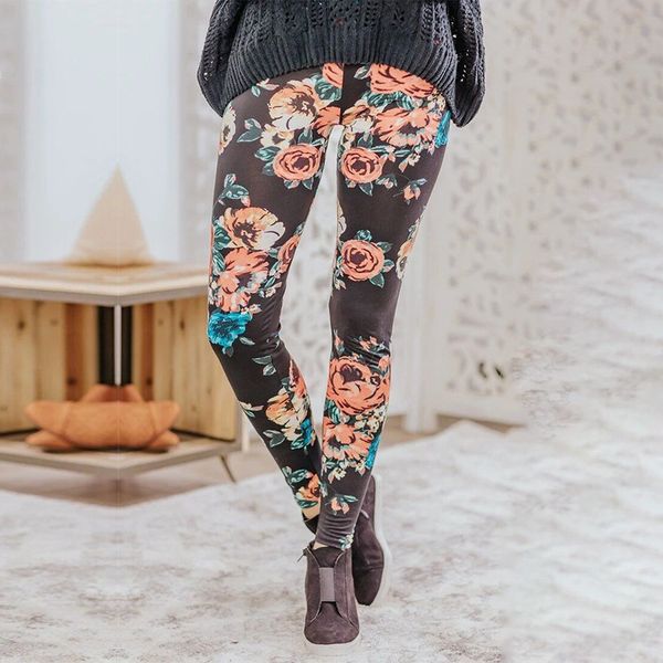 

leggings fashion 2021 print pants large women's underwear, Black