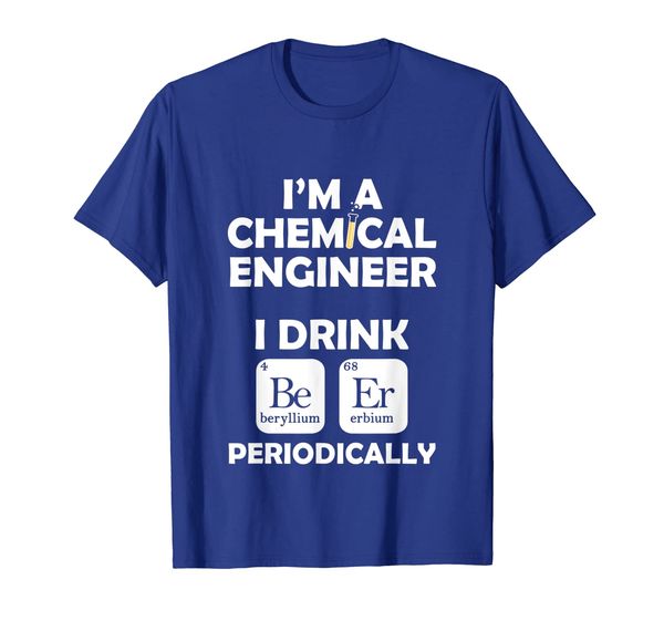 

chemical engineer beer periodically engineering gifts tshirt, White;black