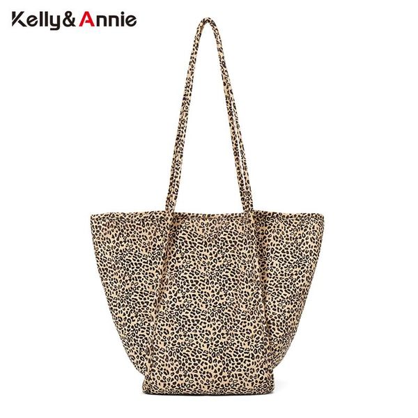 

evening bags 2021 leopard pattern handbags soft faux suede big casual tote ladies wild style fashion design underarm shoulder female