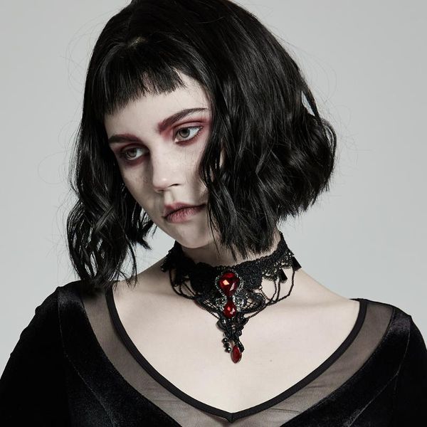 

pendant necklaces punkrave women's goth gem necklace fashion gorgeous delicate butterfly decal party evening dinner, Silver