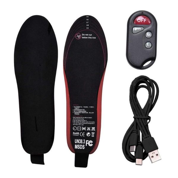 

carpets electrical heating shoe insole remote control thermostat feet warm sock pad mat winter outdoor ski camping insoles unise