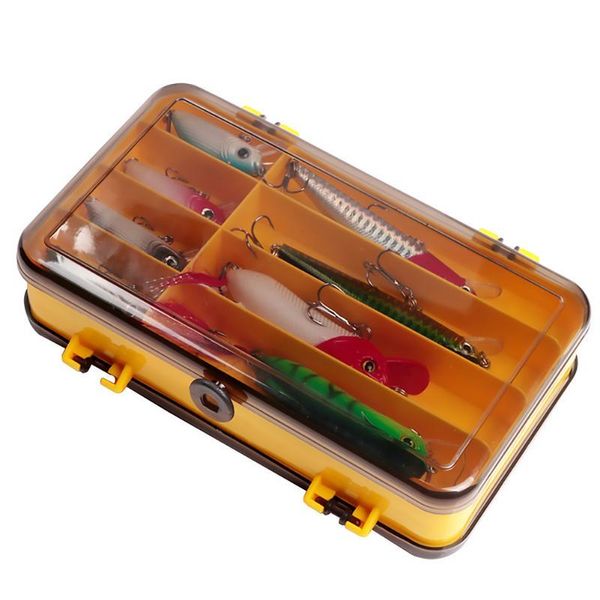 

fishing accessories portable double side lure box artificial bait hook case organizer tackle tool equipment