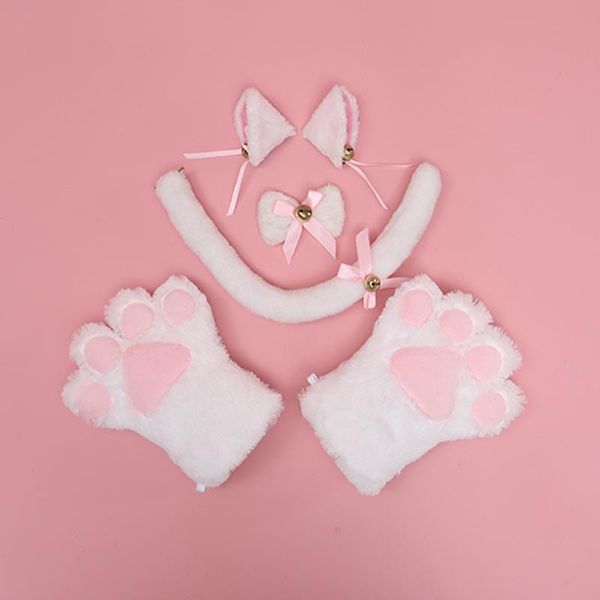 

other event & party supplies japanese christmas cat suit 4-piece roleplaying tail ear clip collar claw gloves lolita anime gothic halloween