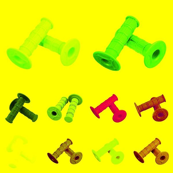 

motorcycle handles handlebars scooter quad 22mm rubber motocross green