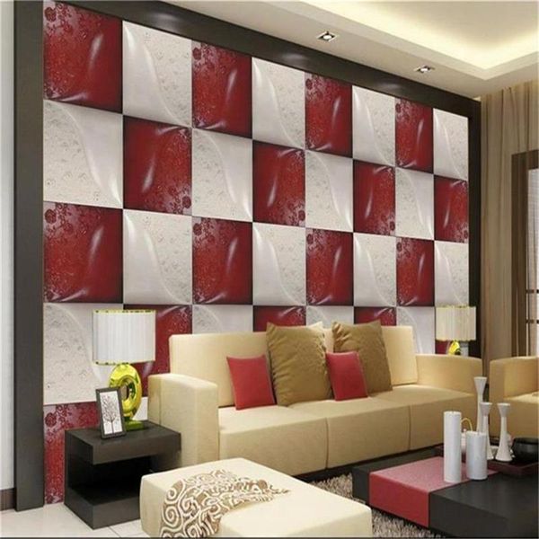 

custom size 3d po wallpaper mural living room european style ceramic tile picture sofa tv backdrop for wall wallpapers
