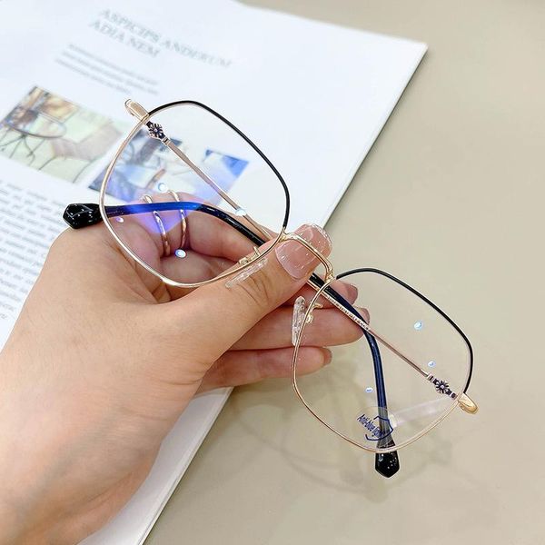 

fashion sunglasses frames transparent spectacle frame for men women glasses anti-fatigue cat eye computer eyeglasses retro opti, Black