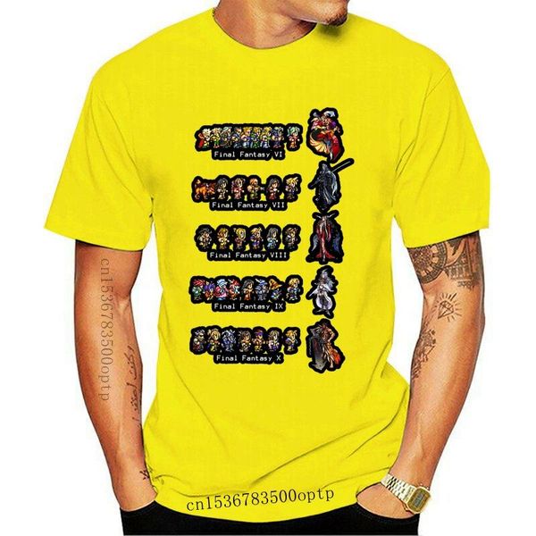 

men's t-shirts final fantasy vi to x t shirt vii, White;black