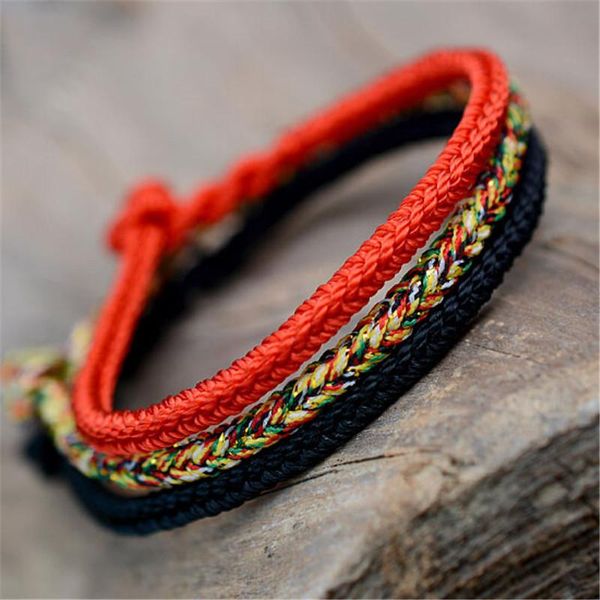 

charm bracelets hand knitted 3pcs can wear rope bracelet chinese the animal year lucky string male or female wholesale, Golden;silver