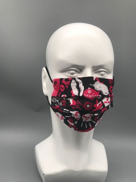 

disposable protective masks, color printing, three layer structure, shaking, the layer, dustproof, riding, ventilation.